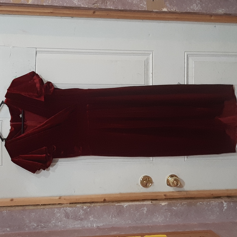 Velvet Red Classy Dress